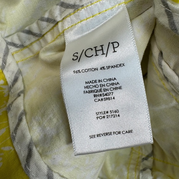 Cabi Field Jacket Womens Size Small Daisy Floral Print Buttons Yellow Pockets - Picture 4 of 9